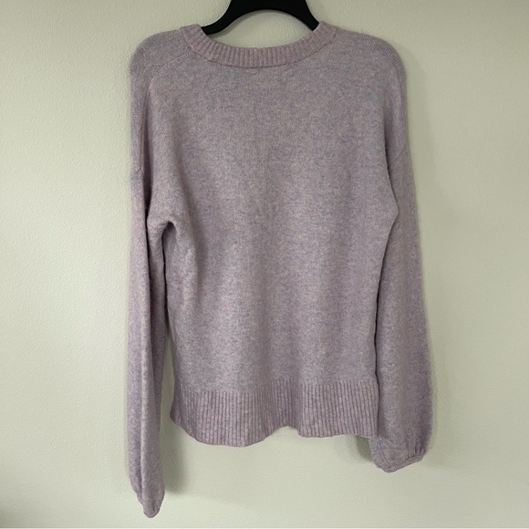 Madewell Alpaca Wool Payton Sweater (Lilac Heather) - Picture 10 of 11